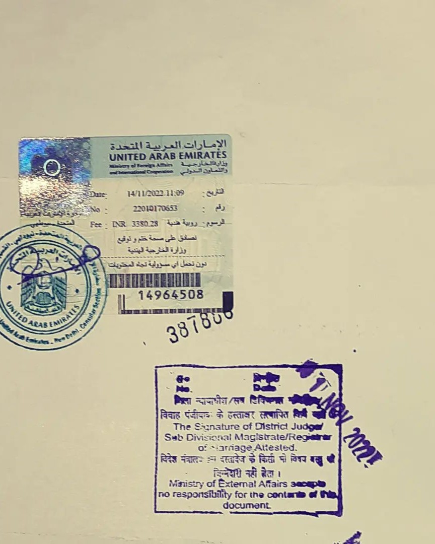 MOFA Attestation